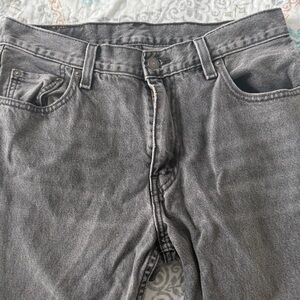 Levi's Gray Straight Fit Jeans for Men